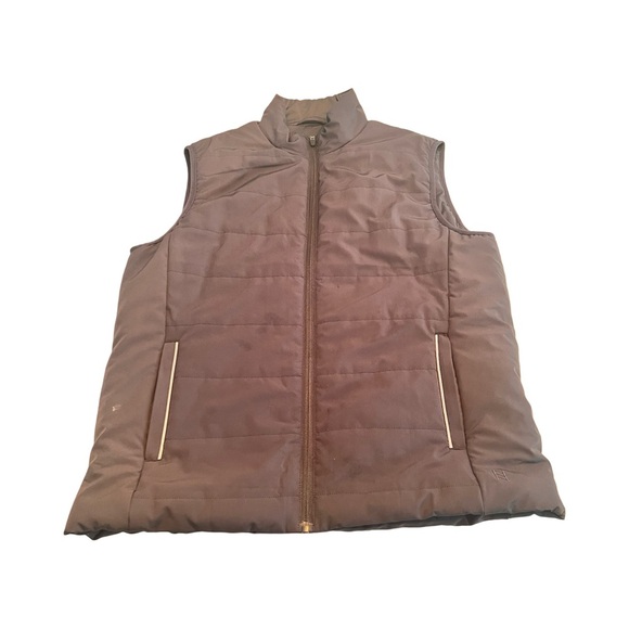 Zyia Active Vest Mens M Gray Inspire Full Zip Layer Warm Reflective - Picture 1 of 5